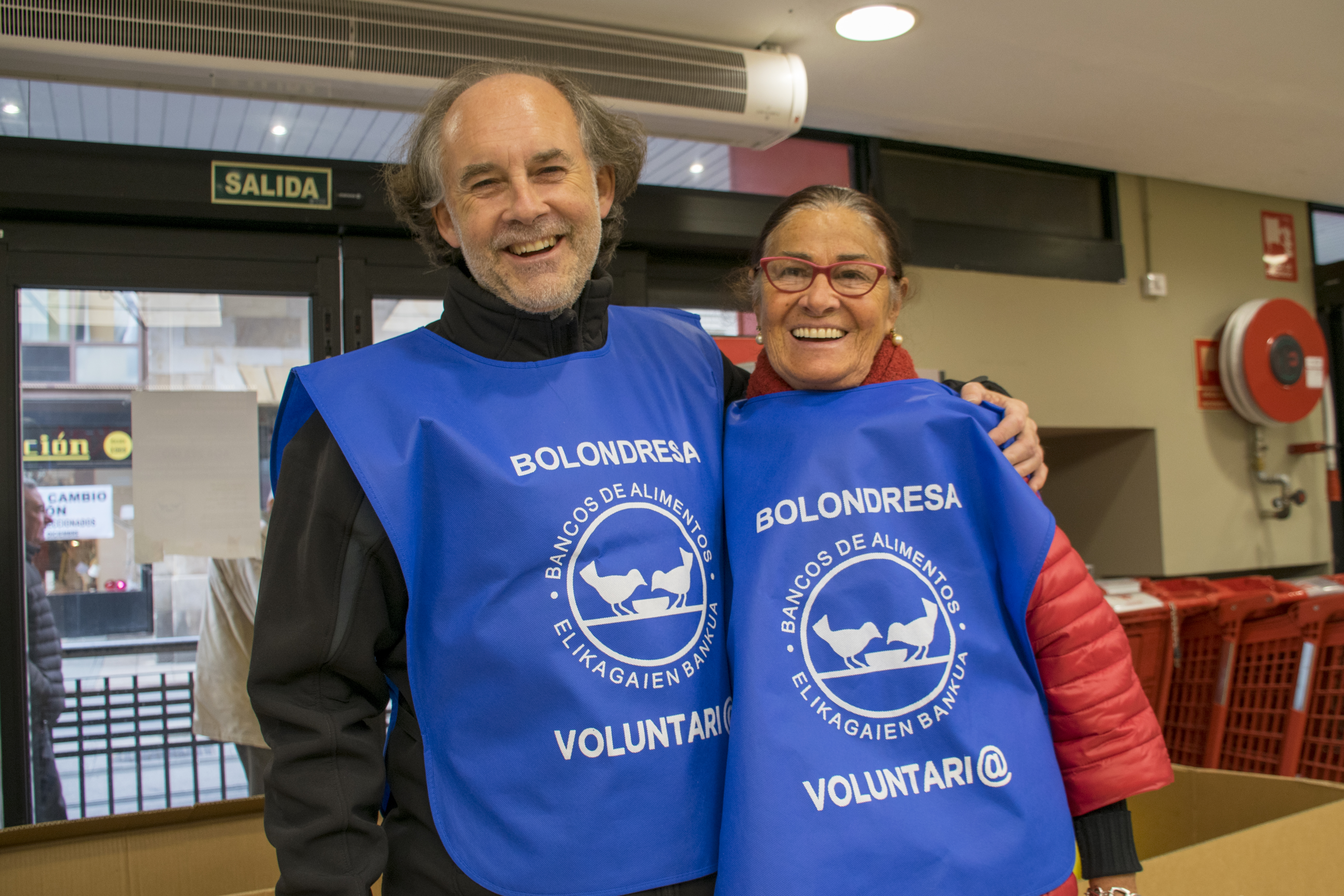 Voluntarios recogida de alimentos en Vitoria 2018